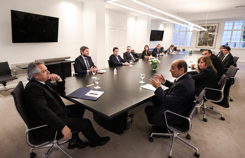 Coronavirus: El presidente Alberto Fernández se reunió con empresarios del sector del turismo