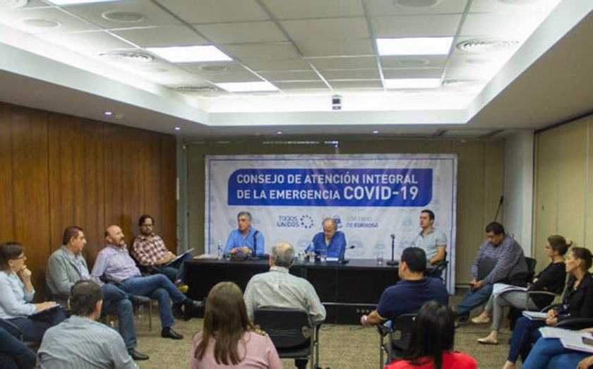 Insfrán encabezó la reunión del Consejo Integral de Atención a la Emergencia COVID-19