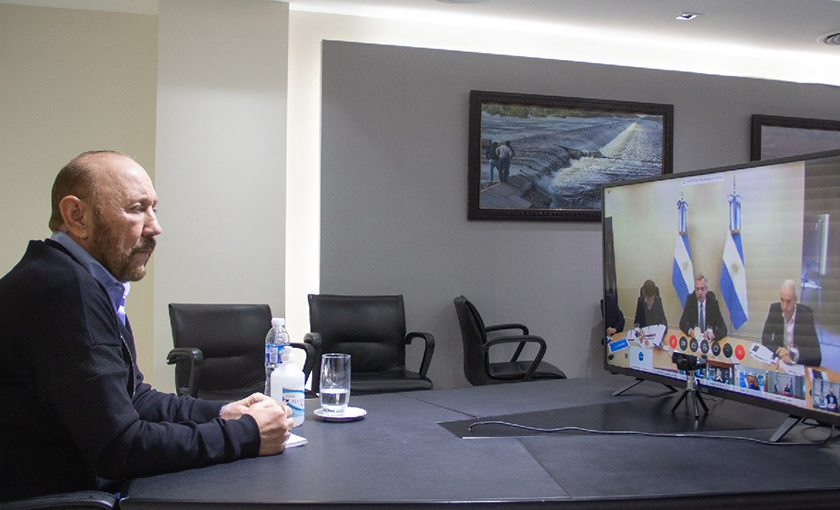 Coronavirus COVID-19: Insfrán participa de la reunión por video conferencia con el Presidente y gobernadores