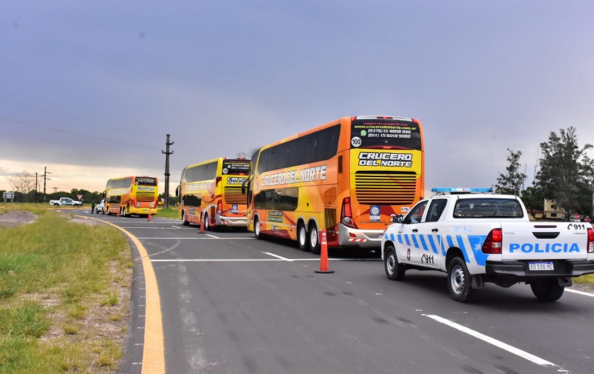 Coronavirus: Tres micros con repatriados pasaron por Formosa