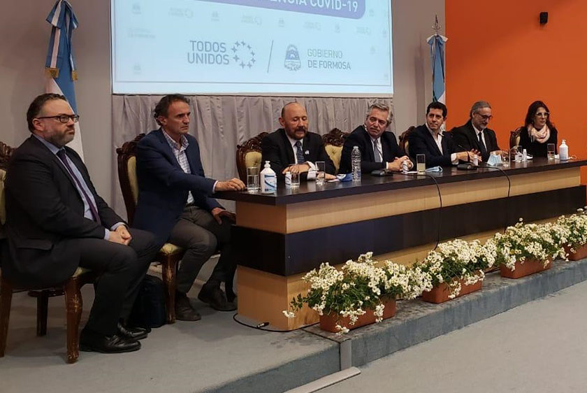 Argentina Construye: Alberto Fernández y María Eugenia Bielsa firman adhesión de Formosa y Misiones