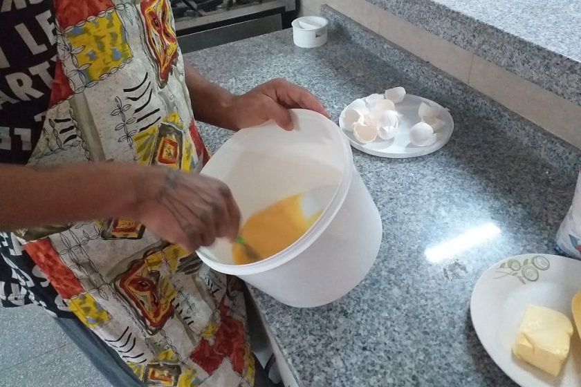 Pacientes del hospital de Día de Salud Mental con actividades desde el taller de cocina durante el aislamiento obligatorio