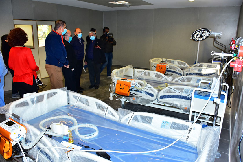 Insfrán recorrió las instalaciones del Hospital Interdistrital Evita, que se habilitará como nosocomio de contingencia COVID-19