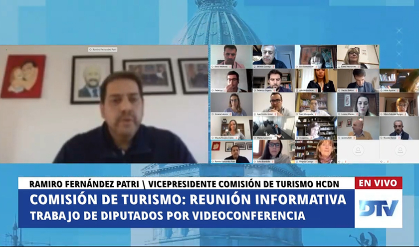 Lammens expuso ante la Comisión de Turismo de la HCDN medidas para reactivar el turismo.