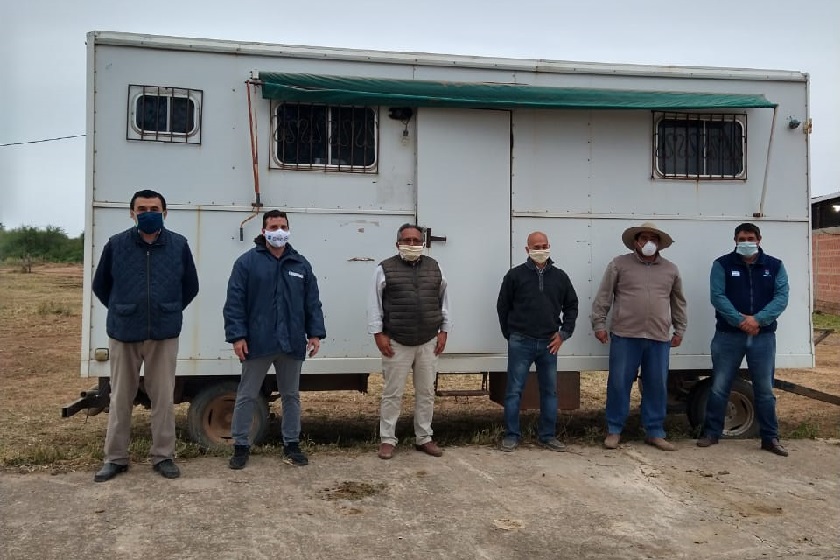 Formosa: Entrega de una casilla para desinfección de transportes