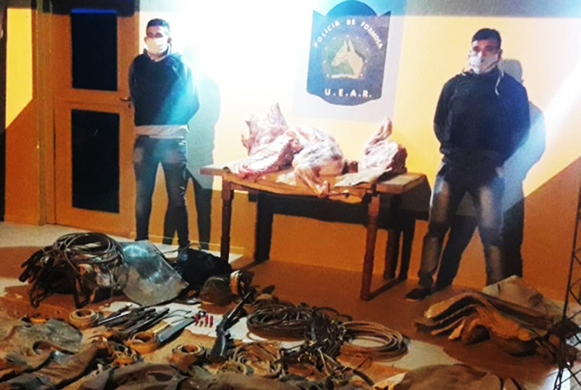 La Policía esclareció un hecho de abigeato y detuvo a dos hombres