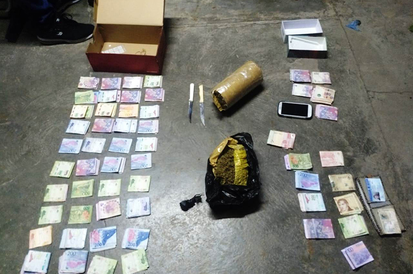 Clorinda: un presunto dealer fue detenido con varios gramos de marihuana y dinero