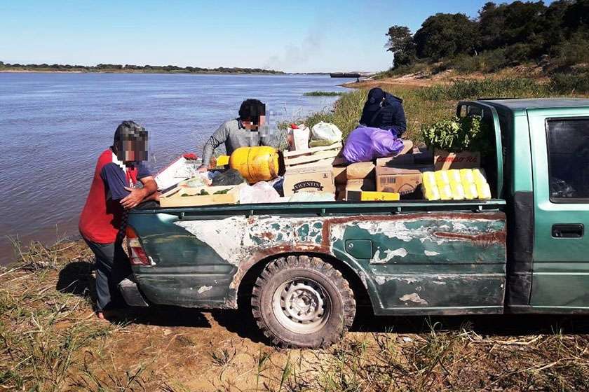 Tres Marías: La Policía detuvo a dos sujetos que pasaban mercaderías hacia el lado paraguayo