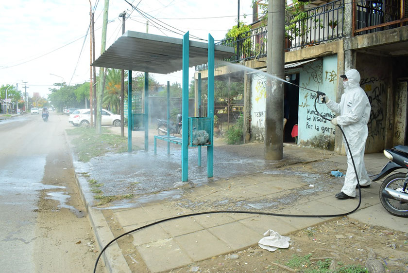 Continuidad del operativo sanitario conjunto en el barrio Guadalupe