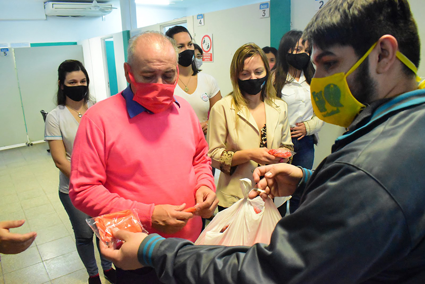 Nueva entrega de barbijos a trabajadoras y trabajadores municipales