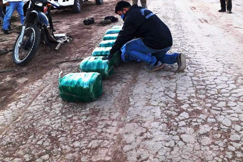 La Policía secuestró cerca de 90 kilos de hojas de coca en el oeste formoseño