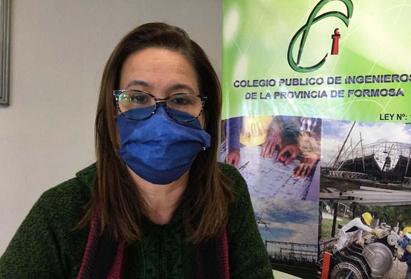 “El 60% de los ingenieros de Formosa están ligados a la obra pública”, aseguró la presidenta del Colegio