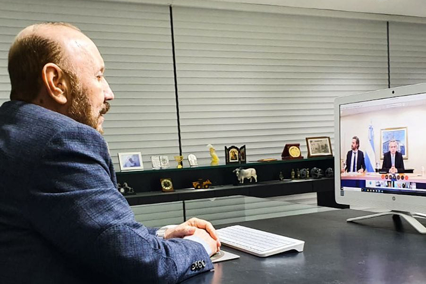 Insfrán participó de una videoconferencia con el presidente Fernández donde se anunció la extensión del IFE 3 a todo el país