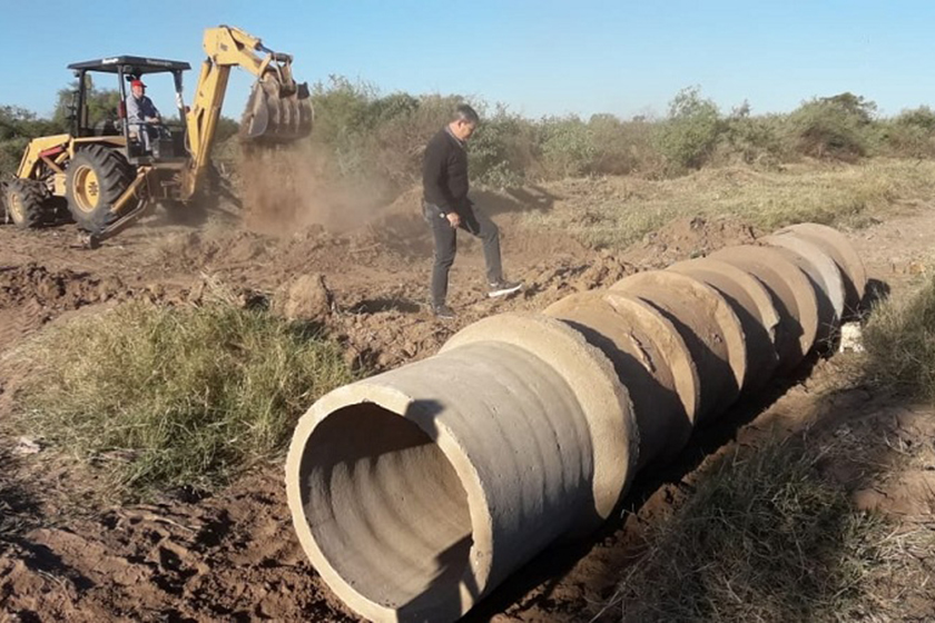 Adán Jarzynski se refirió a las obras que se ejecutan en Ibarreta