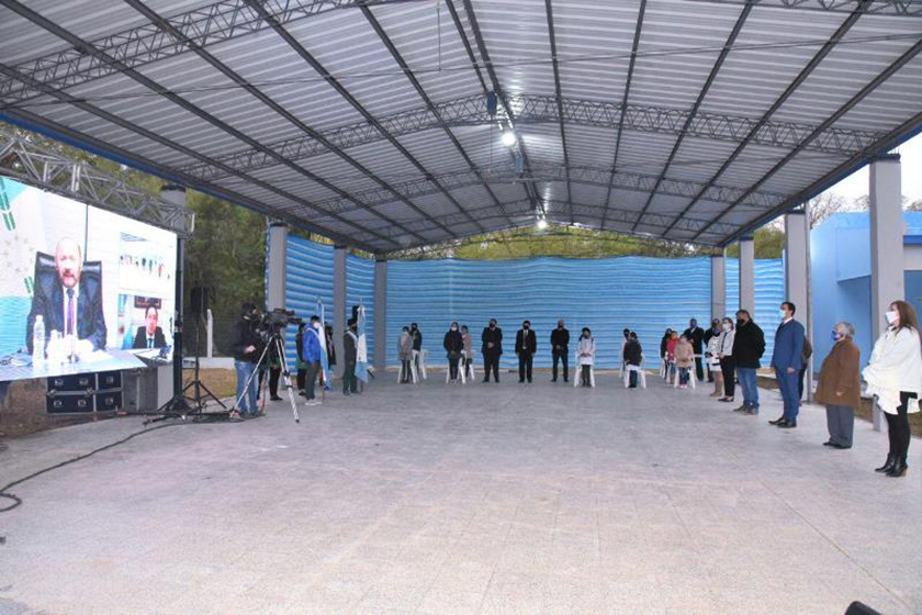 En el Cruce La Picadita en Villafañe se inauguró la obra educativa Nº 1378