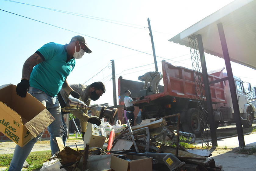 Profundizan acciones sanitarias en los barrios La Alborada, San Cayetano, Hipólito Yrigoyen y 7 de Noviembre