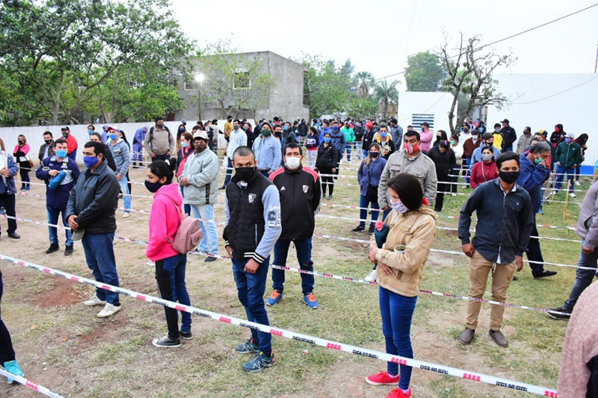Se desarrolló sin inconvenientes el pago del IFE 3 en El Espinillo