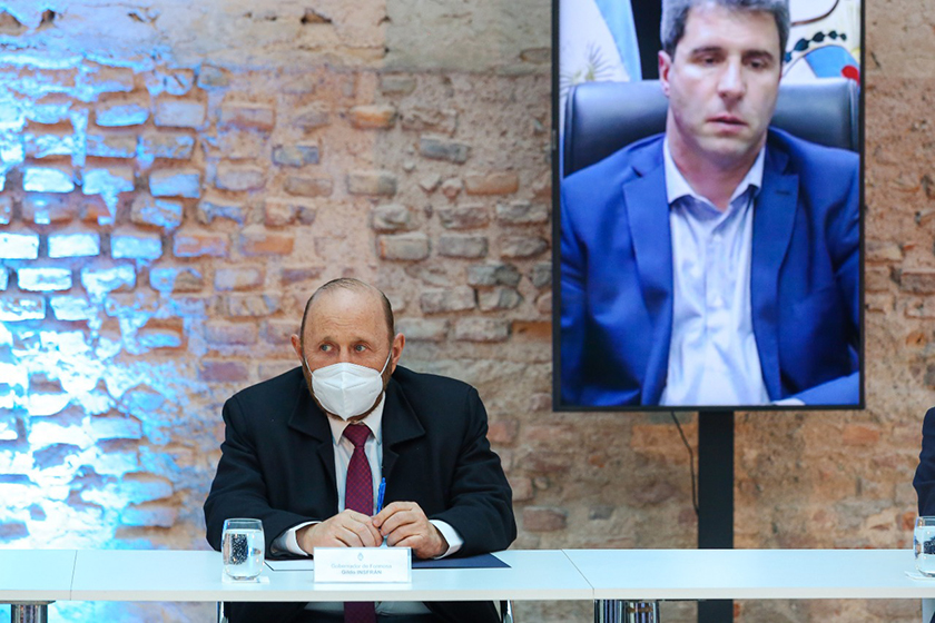 Insfrán participó del acto donde el Presidente anunció que el canje de deuda fue del 93,5%