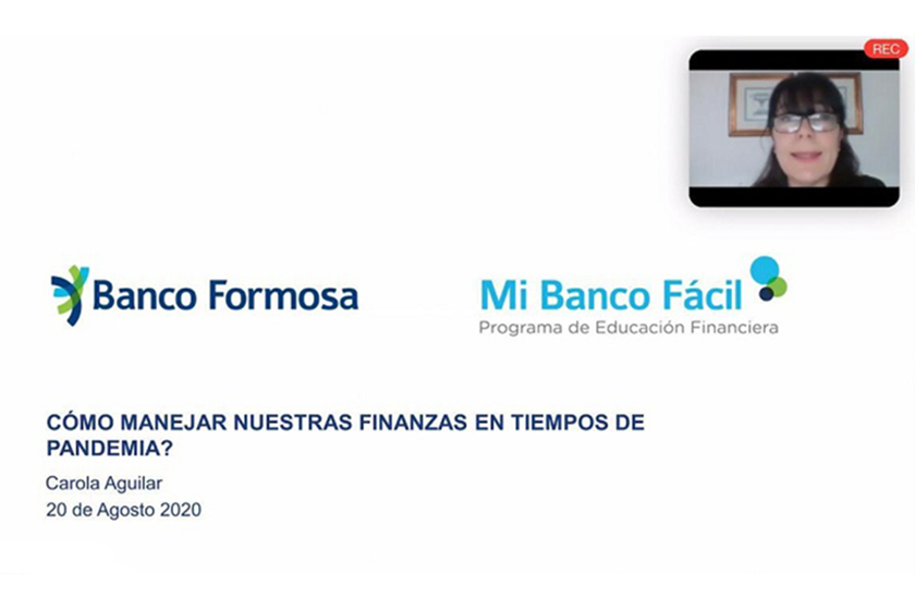 Exitoso primer taller virtual de Banco Formosa