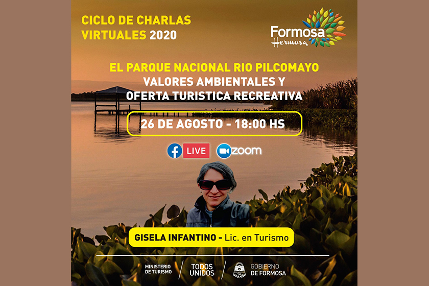 El Ministerio de Turismo de Formosa continúa con las charlas virtuales cada miércoles a las 18 horas.