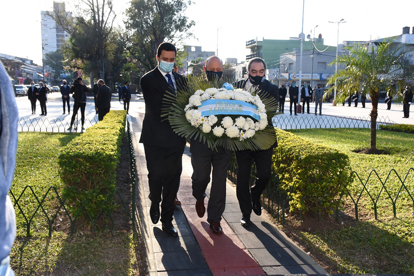 El gobernador Gildo Insfrán presidió el acto en homenaje al General José de San Martín