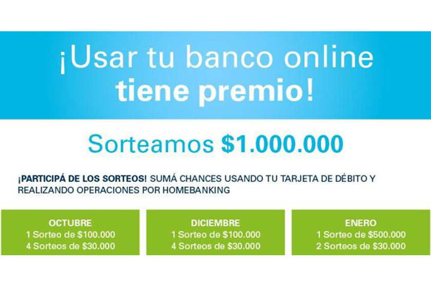 Superpromo «Usar tu Banco On Line tiene premio» del Banco Formosa