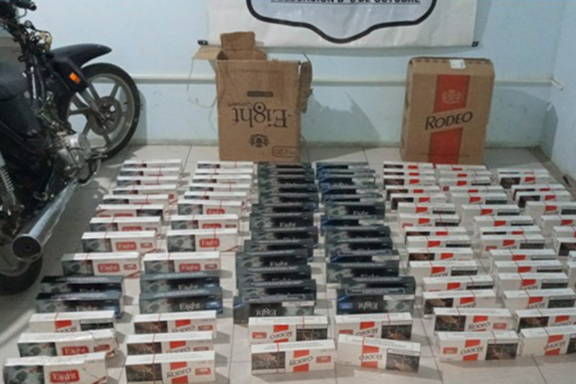 La Policía secuestró cigarrillos sin aval aduanero