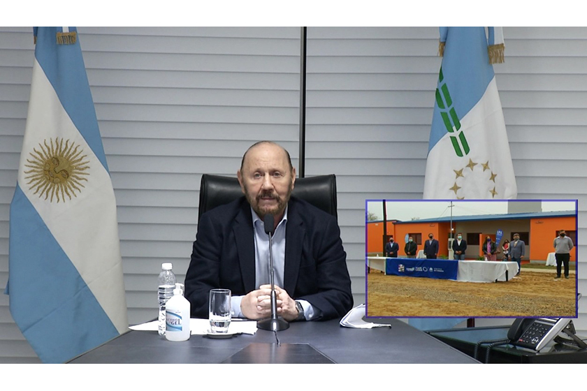 A través de videoconferencia, el gobernador Insfrán entregó 40 viviendas en Siete Palmas