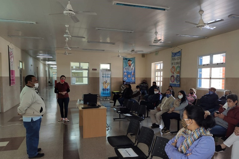 Hospital de Gran Guardia fue destinatario de una nueva capacitación para el mejor manejo de COVID -19
