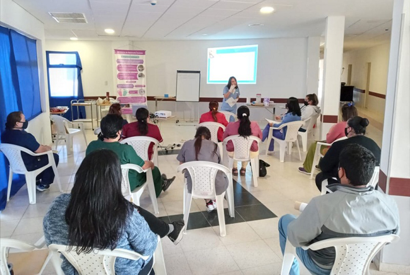 Laguna Blanca: Capacitaron al equipo de salud sobre Identificación del Recién Nacido