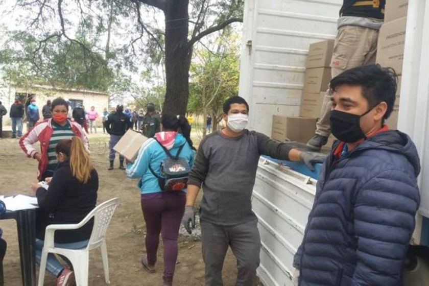 Continúa la entrega de módulos alimentarios para familias aborígenes