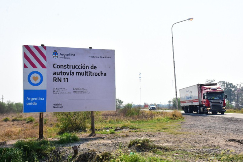 De Vido destacó el reinicio de las obras en la Autovía Ruta Nacional 11