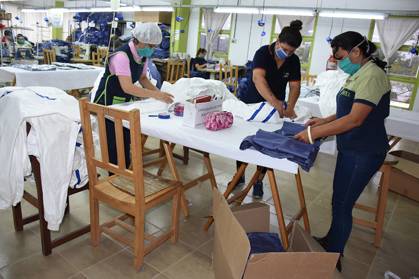 En seis meses de pandemia, Fontex confeccionó unos 270 mil elementos de bioseguridad