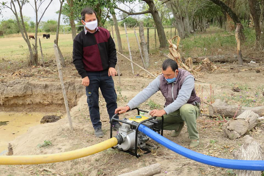 Riacho He-Hé: trabajan en reservorios comunitarios para asegurar el agua ante pronunciada sequía