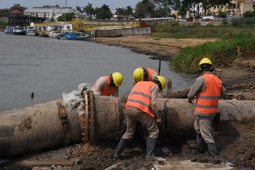 Aguas de Formosa trabaja en la preparación de un bombeo auxiliar de mayor capacidad