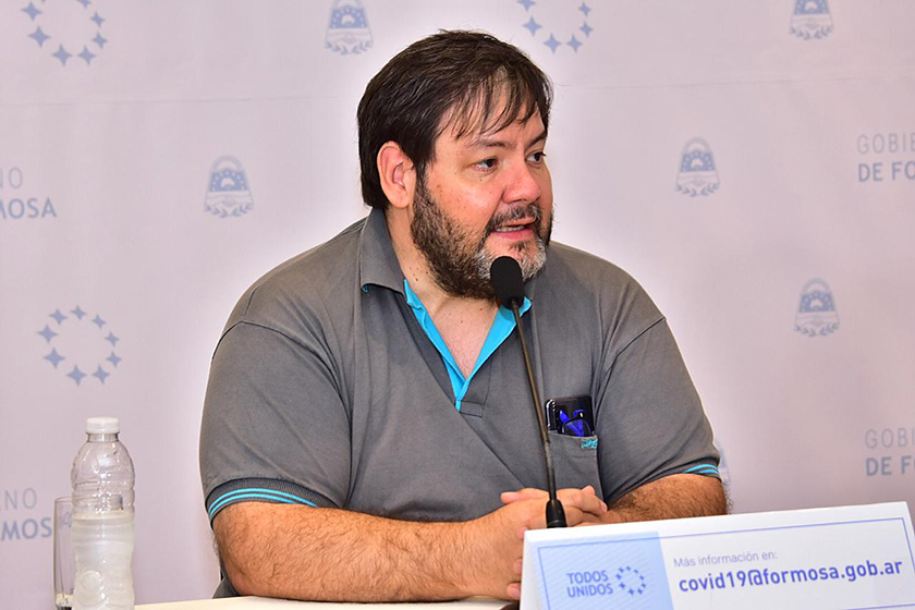 Bibolini describió el estado de los pacientes internados en el Hospital de Contingencia