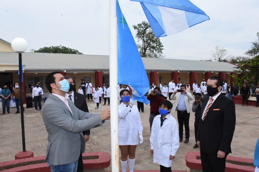 El vicegobernador Eber Solís encabezó el regreso a clases semipresenciales en Ibarreta