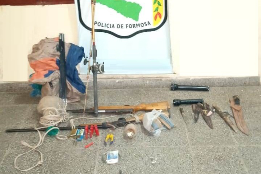 La Policía demoró a cinco cazadores furtivos.