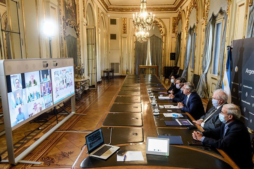 Coronavirus: Gildo Insfrán participó de videoconferencia con el Presidente