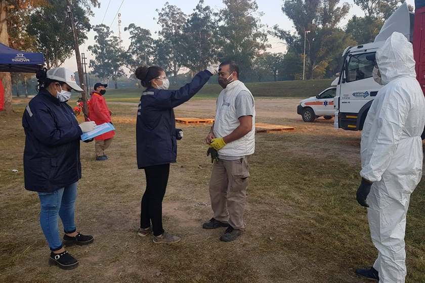 Siguen los controles sanitarios en los accesos a la localidad de Misión Laishí