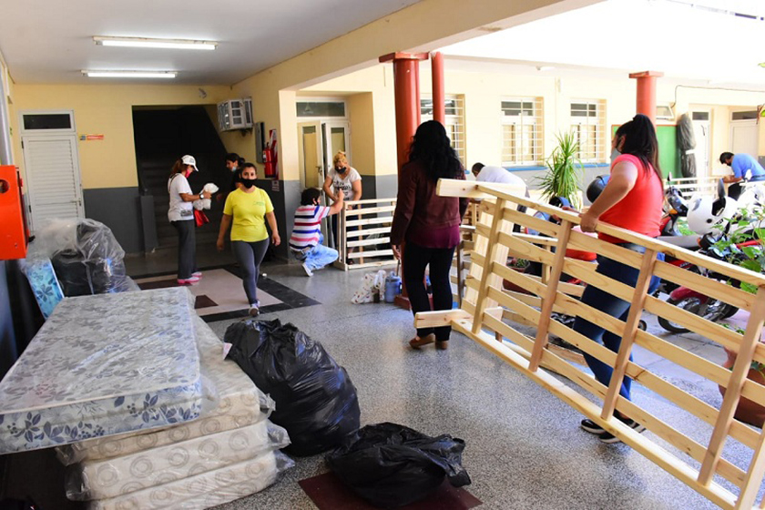 Las Lomitas: hay cuatro centros preventivos habilitados, entre ellos el ex Hospital