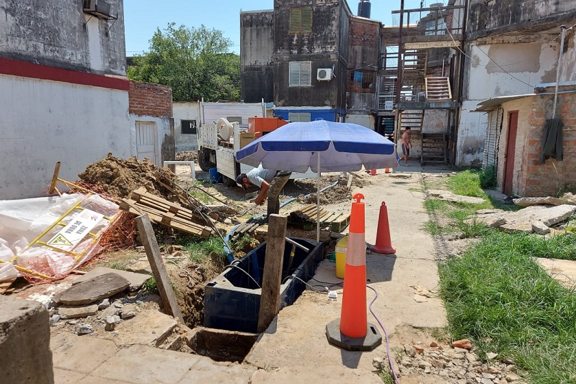 Avanzan obras de cloacas y red de agua potable en el Barrio Guadalupe