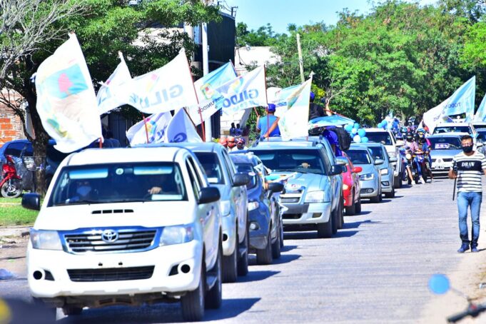 Con una caravana histórica, la militancia justicialista de Formosa respalda al gobernador Gildo Insfrán
