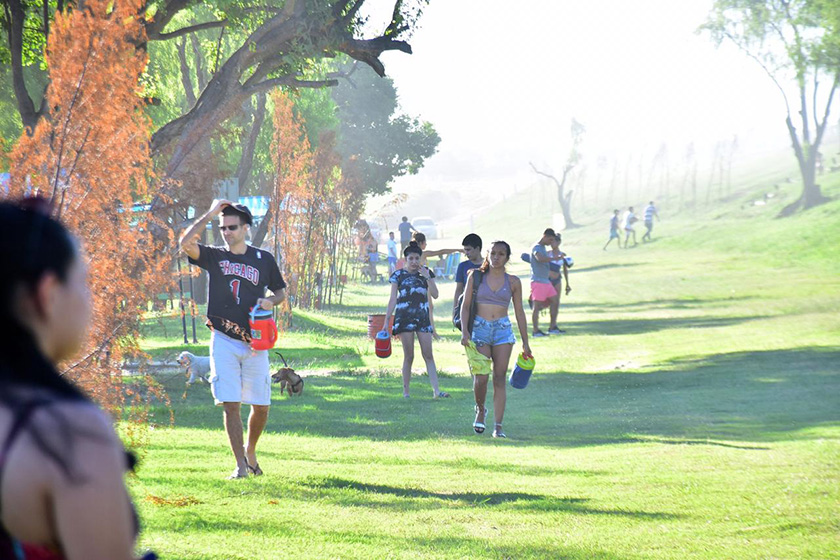 Laguna Oca recibió a las familias en domingo a pleno sol