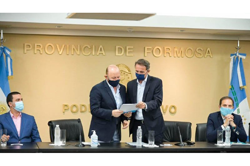 Insfrán y Katopodis firmaron trascendentales contratos y convenios de obras para Formosa