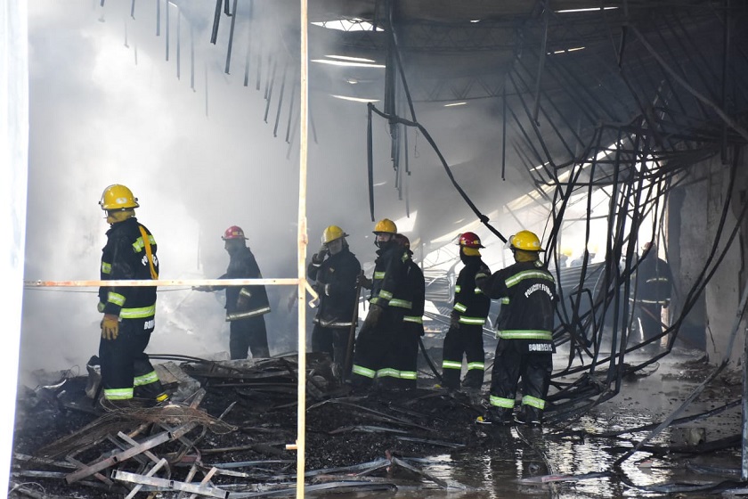 Incendio en galpón de la Escuela de Suboficiales y Agentes de la Policía Provincial