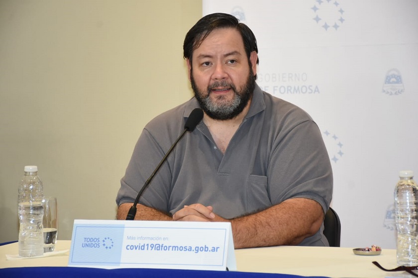 Bibolini informó sobre el estado de salud de los 487 pacientes con coronavirus en Formosa