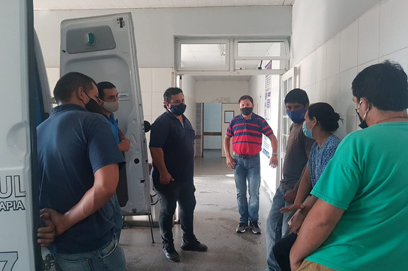 Pirané: Afianzaron entrenamiento para el traslado de pacientes COVID