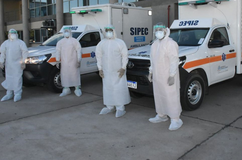 Ambulancias del SIPEC destinadas para el exclusivo traslado de pacientes COVID-19