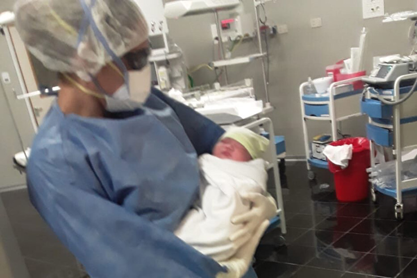 Nació otro bebé de una madre con COVID-19 en el Hospital Interdistrital Evita